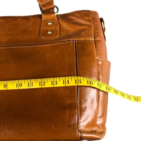 Kelly Moore Brown Tan Large Camera Bag Shoulder Tote, Briefcase, Commute - Picture 11 of 15